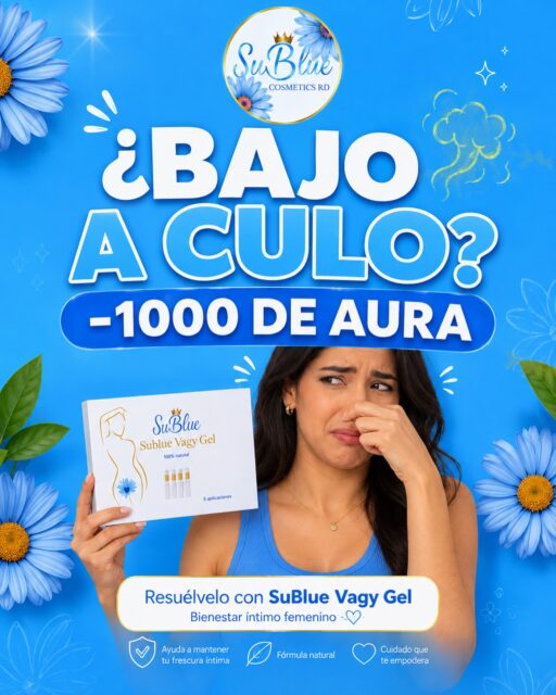 ¿Bajo a culo? 😭🍑 -1000 de aura.

Amiga, esa no es la vibra que queremos 😂💙
Dale amor a tu zona íntima con SuBlue Vagy Gel ✨

Porque sentirte cómoda también suma aura.